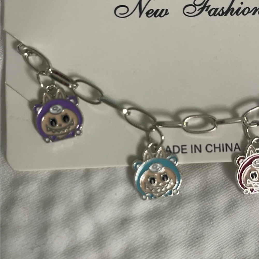 Cute Labubu monsters cartoon Animal Charm Bracelet new